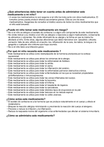¿Puede mi niño tomar este medicamento sin riesgo?