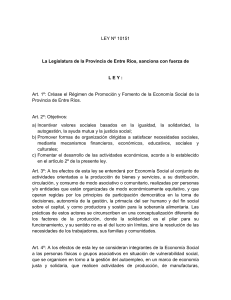 LEY Nº 10151 - Cámara de Diputados de Entre Ríos