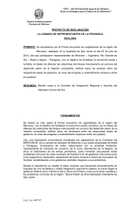 proyecto de declaraci&oacute;n