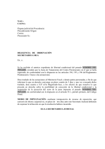 91.1.1 diligencia de ordenaci&oacute;n dando vista informe junta de