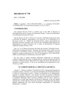 decreto nº 778 - Tribunal de Cuentas de Mendoza