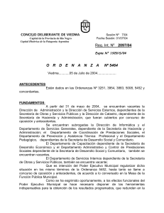 Reg. Int. Nº 2097/04 - Concejo Deliberante Viedma