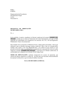 90.1 diligencia de ordenaci&oacute;n dando vista del informe de la junta de