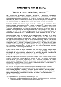 MANIFIESTO POR EL CLIMA