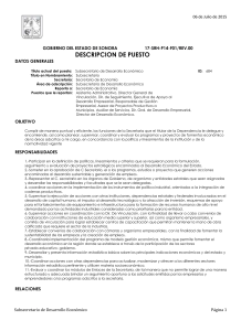 Subsecretario de Desarrollo Econ&oacute;mico