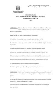 C&aacute;mara de Representantes Provincia de Misiones &ldquo;2012