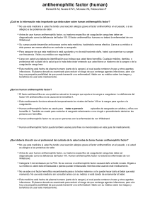 antihemophilic factor (human)