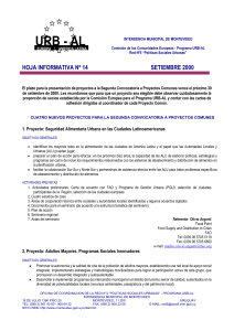 (exitosas o no) priorizando Infancia y Juventud en riesgo.