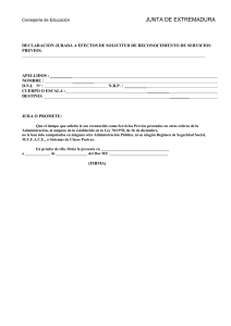 Declaraci&oacute;n jurada