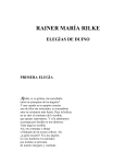 Rilke, Rainer María - Elegías de Duino