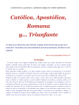 Católica, Apostólica, Romana y… Triunfante