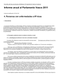 Informe anual al Parlamento Vasco 2011