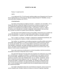 DECRETO Nº 991 MDS Paraná, 11 de abril de 2012 VISTO: La Ley
