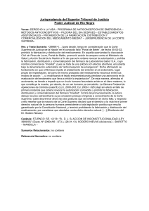 Búsqueda - del Poder Judicial de Rio Negro