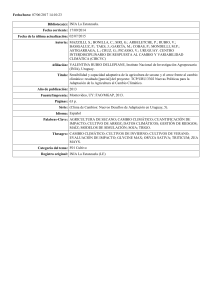Fecha/hora: 23/04/2017 06:18:47 Biblioteca(s): INIA La Estanzuela
