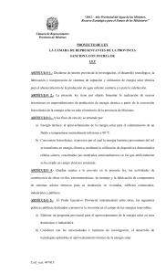 proyecto de ley - Diputados Misiones