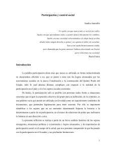 participacion y control social - Universidad Andina Simón Bolívar