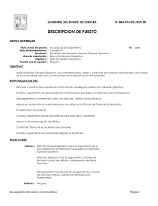 Encargada de Seguimiento