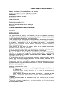 Plan Anual 2016 - Instituto Superior de Profesorado Nº 7