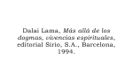 Dalai Lama, Más alla de los dogmas, vivencias