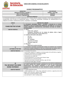 AVANCE PROGRAM  TICO LAE II