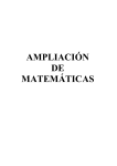 Ampliación de Matemáticas