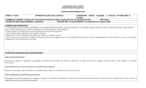 planificación mensual 2012