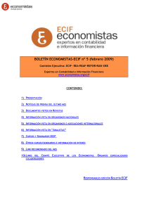 ECIFBoletin 5 - Consejo General de Economistas