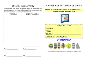 Planillas recogida de datos