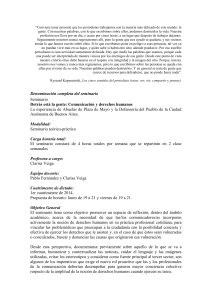 Detrás está la gente: Comunicación y derechos humanos