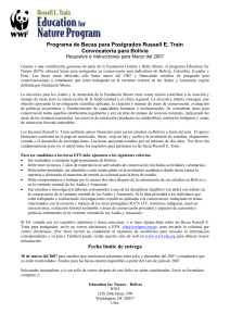 convocatoria train bolivia