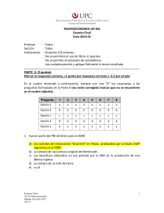 Marcar la respuesta correcta, +1 punto por
