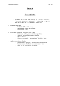 Tema 4: Acidos y bases