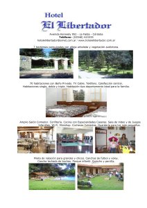 Descripción del hotel en formato Word