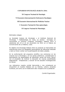 Congreso Cubano de Oncologìa - congresos