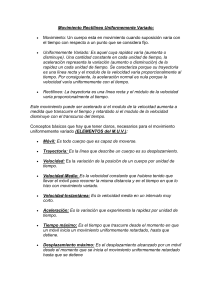 Movimiento Rectilíneo Uniformemente Variado