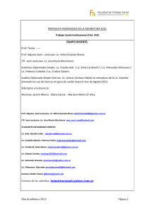 Propuesta Pedagógica TS Institucional 2015