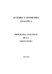 ProgramaAyGA2010 - Facultad Regional Avellaneda