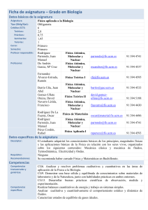 Ficha de asignatura &ndash; Grado en Biolog&iacute;a