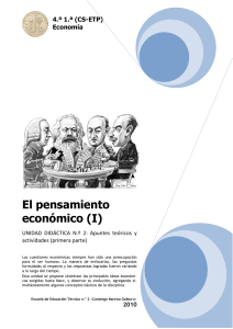 El pensamiento económico - Economía en 4.º 1.ª