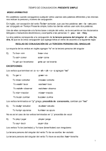 2-1 - Conjugación Presente Simple