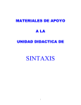 sintaxis