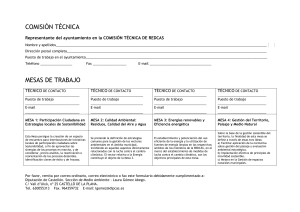 En REDCAS se han constituido 4 mesas de Trabajo en las que