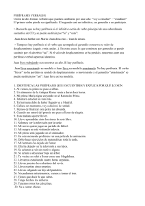 PERÍFRASIS VERBALES Unión de dos formas verbales que