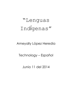 Lenguas Indígenas Investigation