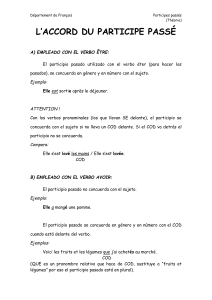 l`accord du participe passé