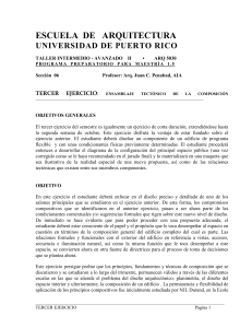 ESCUELA DE ARQUITECTURA UNIVERSIDAD DE PUERTO RICO