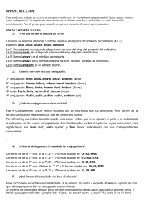 ESTUDIO DEL VERBO
