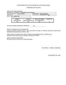 IB02 INGLÉS BÁSICO - Idioma