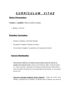 Datos Personales - Concejo Deliberante – Córdoba